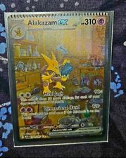 Pokemon Alakazam EX illustration Art Card 151  RARE CRIMPED DEFECT MISPRINT 