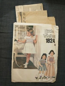 Little Vogue 1824 Cute 3 Styles Child Girls' Dress Pattern - Picture 1 of 1