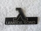 Volvo lambda sond side pillar badge