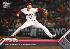 2023 MLB Topps Now #683 SHOHEI OHTANI First With 40 HRs 10 Wins Angels PREORDER - Picture 1 of 2