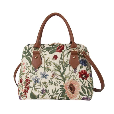 Signare Tapestry Hand Shoulder Crossbody Bag For Woman Floral Garden Design - Image 1 of 4