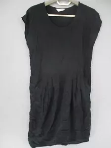 Gorman Dress Womens 10 Black Sleeveless Silk Pockets Pencil Mini Basic - Picture 1 of 17