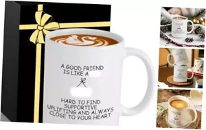 Ceramic Coffee Mug Tea Cup with Handle 11 OZ Big Men Women Friend-A Good Friend - Picture 1 of 8