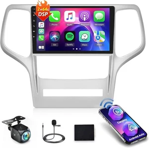 NHOPEEW [2+64G] Car Stereo for Jeep Grand Cherokee 2008-2013 - 9" HD Touchscreen - Picture 1 of 8