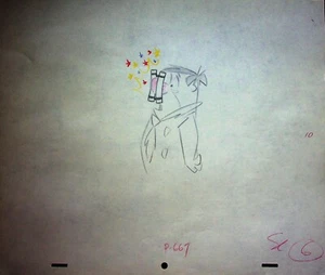 The Flintstones 1963 Production Hand-Drawn Mother-in-Law's Visit Layout Pencil - Picture 1 of 2