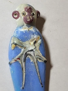 Antigua Dinastía China Esmalte Coloreado Mono Feng Shui Figura Animal Tallado Figura - Imagen 1 de 8