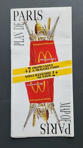 Vintage Tourist Map & Advertisement McDonald's Locations in Paris France - Picture 1 of 18