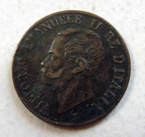 Italy - 1 Centesimo - 1861 N NAPOLI NAPLE NOT COMUN - Picture 1 of 2