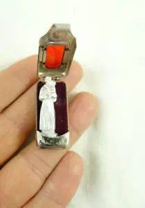 OLD MEMORY S. ANTONIO OF PADOVA HOLY STATUE MINIATURE RELIGIOUS VINTAGE - Picture 1 of 3