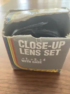 Tiffen Close-up Lens 49mm Set +1,+2,+4 With Case Used - Picture 1 of 7