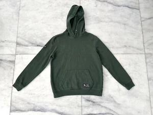 Abercrombie Kids Hoodie Pullover Green Fleece Logo Boys Size 13/14 - Picture 1 of 12