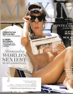 Maxim Magazine Dec Jan 2016 Sexy Alessandra Ambrosio Cristiano Ronaldo  - Image 1 of 3