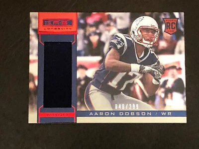 2013 Panini Longevity Aaron Dobson Card #201 Mint PATCH Game-Worn Rookie RC  - Image 1 of 2