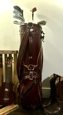 Juego clásico vintage Northwestern Jameson, con bolso de cuero Arnold Palmer de colección Foto 1 de 4