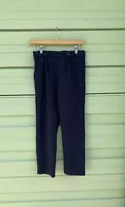 ZARA Kids Girls Blue CHECK TROUSERS Elastic Waist Pockets Size 13-14Y O3442a - Picture 1 of 9