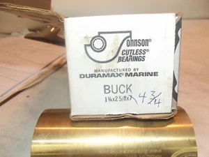 cut off Duramax Cutless Naval Brass Sleeve Bearing 1-3/4x2-5/8x4 3/4 BUCK - Bild 1 von 2