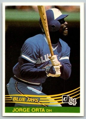 1984 Donruss Jorge Orta Toronto Blue Jays #317 - Image 1 of 2