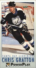 1993-94 PowerPlay Lightning Hockey Card #443 Chris Gratton