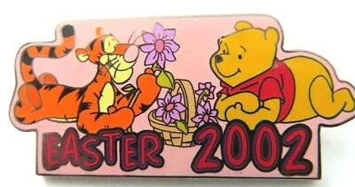 Prendedor Disney Subastas Disney - Pascua 2002 (Pooh & Tigger) LE 100 #10806 Foto 1 de 2