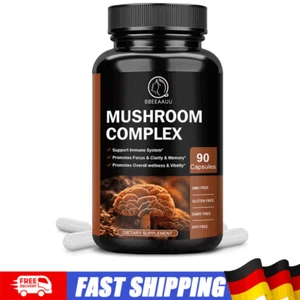 DE 10x Pilz-Komplex-Ergänzung, Löwenmähne, Reishi, Shiitake, Immun-Kapseln - Bild 1 von 7