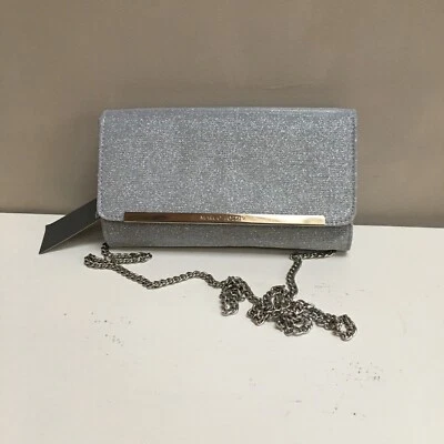 Marco Tozzi silver lame clutch/shoulder bag BNWT - Image 1 of 3