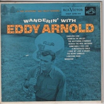 Eddy Arnold - Wanderin' With Eddy Arnold 2x 45 EP Vinyl Record - Image 1 of 4