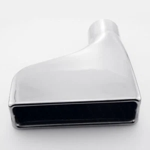 2.5" Inlet Exhaust Tip Square Out Offset Rolled 10" Length Polished SS304 - Picture 1 of 7