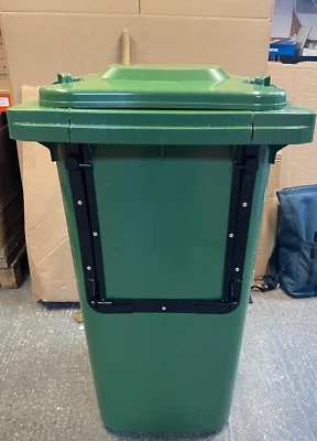 240 Litre Drop Front Wheelie Bin - Green - Image 1 of 4