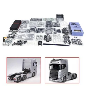 6X4 1/14 770S RC Tractor Truck 56373 Silver 3-speed Car Kit W/O Sound Light - Picture 1 of 11