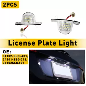 2x License Plate Light Lamps For Honda FIT 2007 2008 2009 2010 2011 2012 2013 - Picture 1 of 12