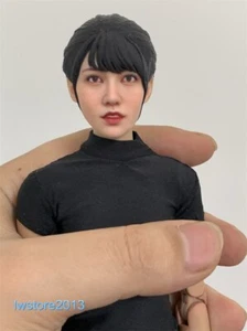 1:12 Kaede Karen Mädchen Kopf Skulptur geschnitzt für 6" weibliche Actionfigur Körper Spielzeug - Bild 1 von 22