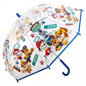 Paw Patrol Umbrella Licensed Chase Marshall Rubble Boys Kids Dome Brolly - Picture 1 of 5