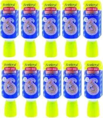 Set di 5 colla trasparente per tessuti Pidilite Premium Fevicryl 30 ml asciug... - Immagine 1 di 4