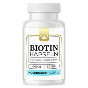 Saint Nutrition® Biotin Kapseln für Haare Haut & Nägel hochdosiert natürlich - Bild 1 von 7