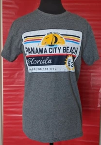 NEW Panama City Beach Florida 1953 Shirt S Gray relax enjoy Good for the soul - Picture 1 of 5