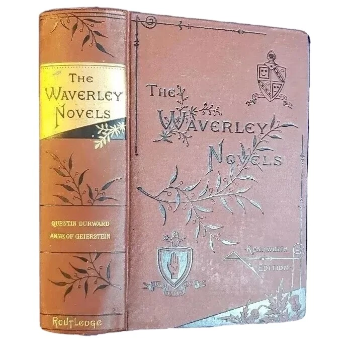Quentin Durward Anne of Geierstein Sir Walter Scott Antique Victorian Classics  - Image 1 of 4