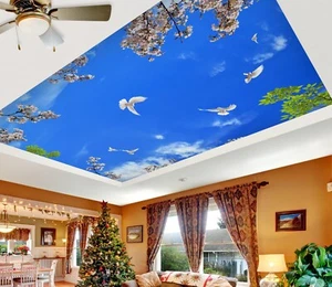 3D Blauer Himmel H2084 Decke Tapete Wandbilder Wandbild Aufkleber Deco Erin 23 - Picture 1 of 5