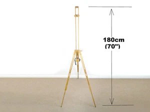 Artist Easel Large Hard Wood Tripod Floor Adjustable Display Art Painting Stand - Picture 1 of 9