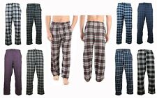 Mens Flannel Pajama Pants Lightweight Soft Plaid Lounge Sleep Bottoms, 2 Pockets
