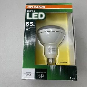 New In Box Sylvania Ultra LED 65W/11W Soft White BR30 Flood Dimmable Light Bulb - Picture 1 of 3