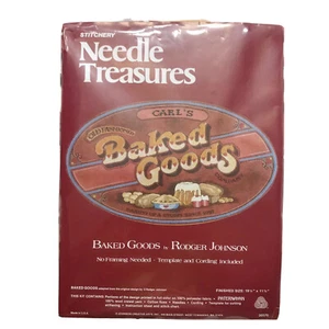 Stitchery Needle Treasures "Baked Goods" di Rodger Johnson #00570 - Made in USA - Foto 1 di 3