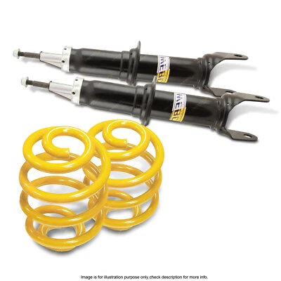 Front Shock Absorbers Super Low King Springs for FORD FALCON & FAIRMONT BA BF XT - image 1 of 2
