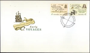 2017 Norfolk Island Early Voyages conjunto de 2 cubiertas primer día, muy buen estado - Imagen 1 de 1