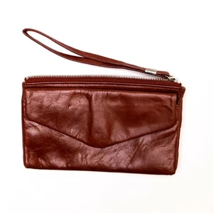 Portafoglio donna Hobo con zip superiore mattoncino 3374 - Foto 1 di 3