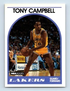 1989-90 Hoops Tony Campbell Rookie Los Angeles Lakers #19 - Picture 1 of 2
