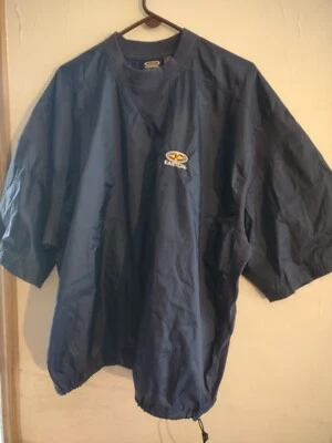 Chaqueta de calentamiento vintage de béisbol Y2K Easton manga corta azul marino XXL Foto 1 de 4