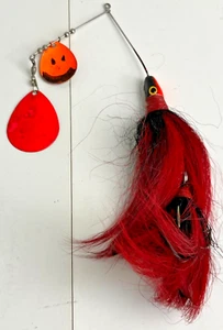 Northern Muskie Fishing Lure Red Tackle Crankbait Lake Cabin Decor Vintage - Picture 1 of 5