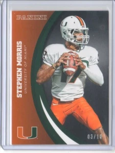 2015 Panini Collegiate Miami Black #64 Stephen Morris /10 - Flat S/H - Picture 1 of 2