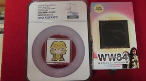 Wonder Woman 2021 DC Comics New Zealand Mint NGC PF69 1 ounce silver coin - Picture 1 of 7