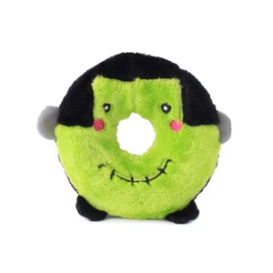 Zippy Paws Halloween Donutz Buddies Squeaker Dog Toy - Frankenstein's Monster - Picture 1 of 2